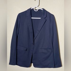 Blue Casual Blazer UNIQLO